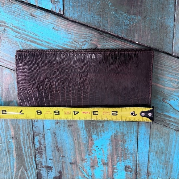 Vintage Birks Genuine Lizagator Brown Cheque book - Picture 11 of 14